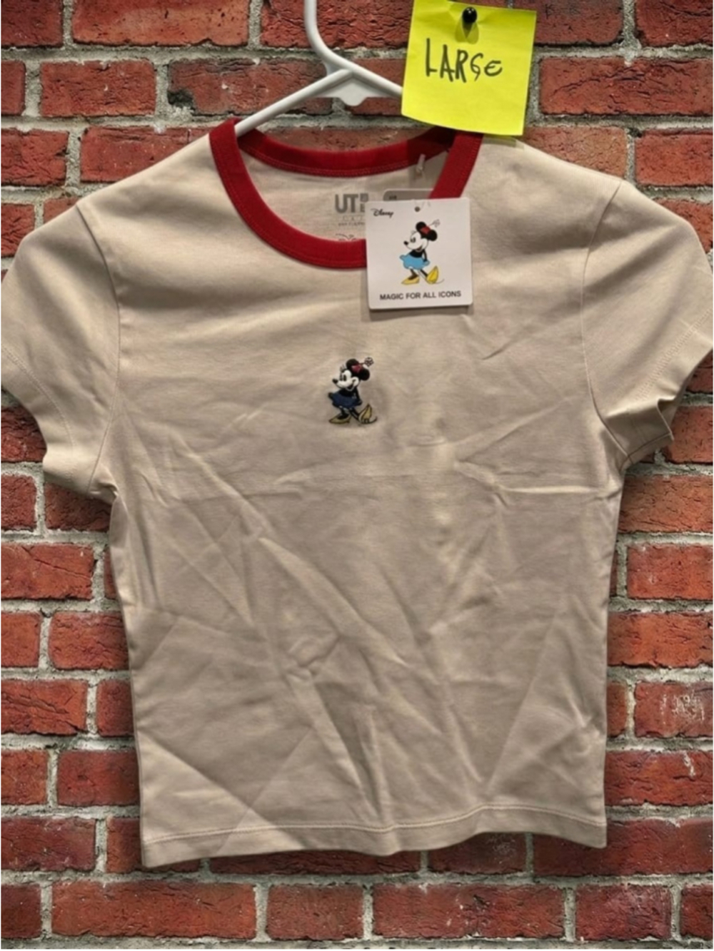 Uniqlo x Yu Nagaba Mickey & Friends Disney Graphic Tee Black Women's Large 47749